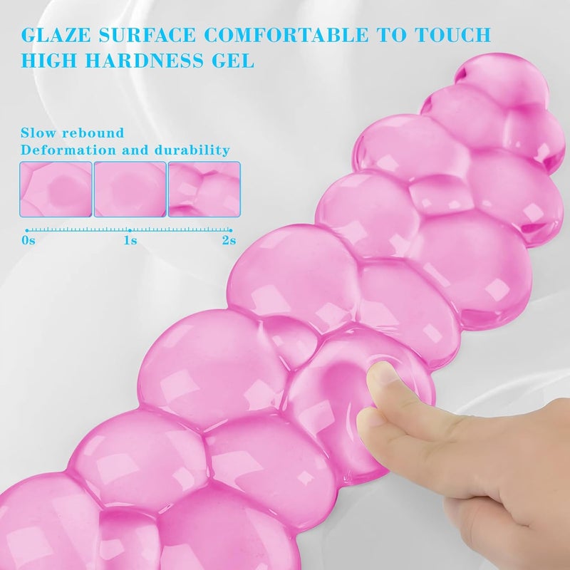KEPUTAIER Gel Cloud Keyboard and Mouse Wrist Rest, Cute Wrist Support and Arm Support Keyboard Rest for Keyboard and Mouse Typing Pain Relief，Suitable for Office/Computer/Laptop/Gaming (Pink) - Image 4